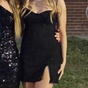 Black Glitter Dress
